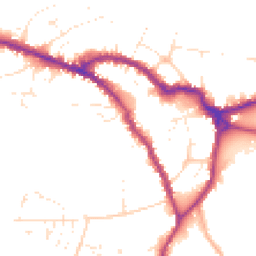 Daytime road noise heatmap for SN10 1BE
