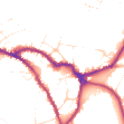 Daytime road noise heatmap for SN10 1BH