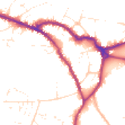 Daytime road noise heatmap for SN10 1BN