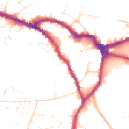 Daytime road noise heatmap for SN10 1BT