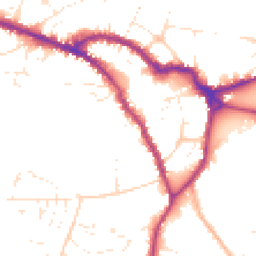 Daytime road noise heatmap for SN10 1BU
