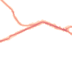 Night-time road noise heatmap for SN10 1DE