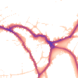 Daytime road noise heatmap for SN10 1DN