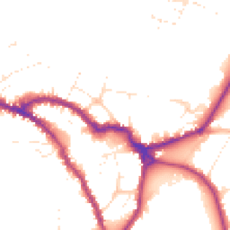 Daytime road noise heatmap for SN10 1EH
