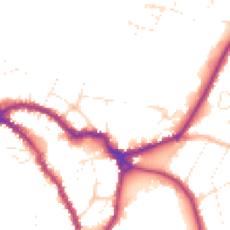 Daytime road noise heatmap for SN10 1EL