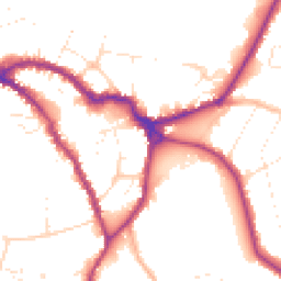 Daytime road noise heatmap for SN10 1FD