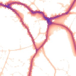 Daytime road noise heatmap for SN10 1NF