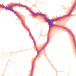 Daytime road noise heatmap for SN10 1NQ