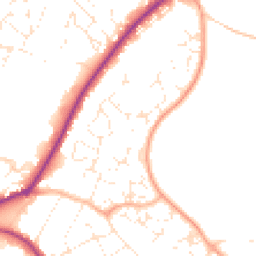 Daytime road noise heatmap for SN10 2EN