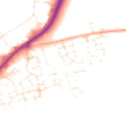 Daytime road noise heatmap for SN10 2FX