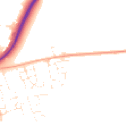 Daytime road noise heatmap for SN10 2GP