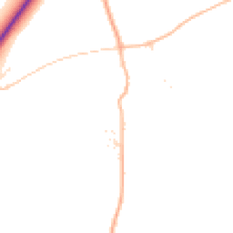 Daytime road noise heatmap for SN10 2JX