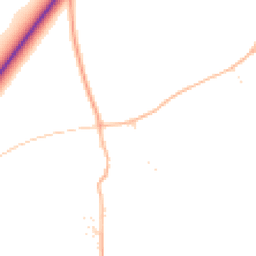 Daytime road noise heatmap for SN10 2LA
