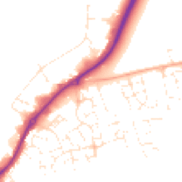 Daytime road noise heatmap for SN10 2RW