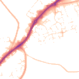 Daytime road noise heatmap for SN10 2RY