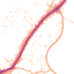 Daytime road noise heatmap for SN10 2SR