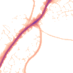 Daytime road noise heatmap for SN10 2TJ