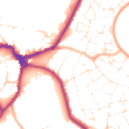 Daytime road noise heatmap for SN10 3AE