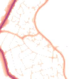 Daytime road noise heatmap for SN10 3BA