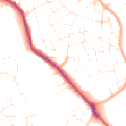 Daytime road noise heatmap for SN10 3EE