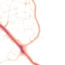 Daytime road noise heatmap for SN10 3GE