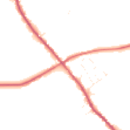 Daytime road noise heatmap for SN10 4BE