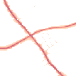 Daytime road noise heatmap for SN10 4BQ