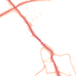 Daytime road noise heatmap for SN10 4JB