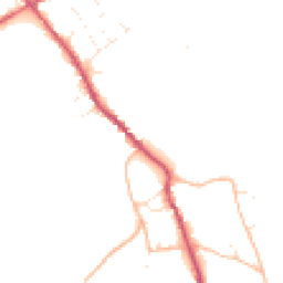 Daytime road noise heatmap for SN10 4LA