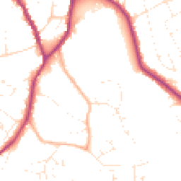 Daytime road noise heatmap for SN10 5AE