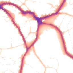 Daytime road noise heatmap for SN10 5BN