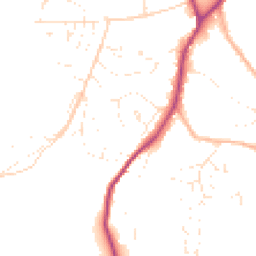 Daytime road noise heatmap for SN10 5DH