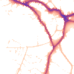 Daytime road noise heatmap for SN10 5ES