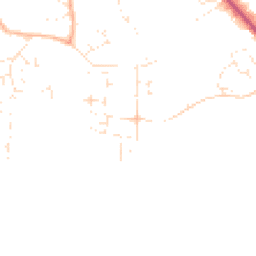 Daytime road noise heatmap for SN10 5LD