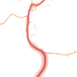 Daytime road noise heatmap for SN10 5QF