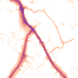 Daytime road noise heatmap for SN11 0AA