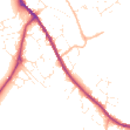 Daytime road noise heatmap for SN11 0AH