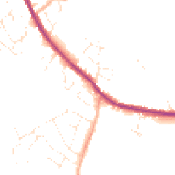 Daytime road noise heatmap for SN11 0AJ