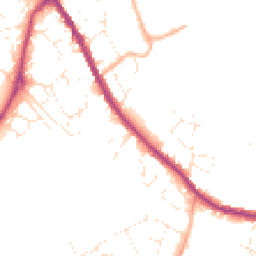 Daytime road noise heatmap for SN11 0AL