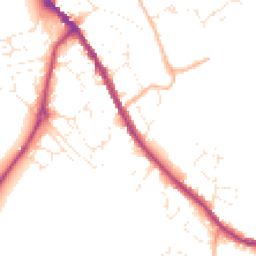 Daytime road noise heatmap for SN11 0AQ