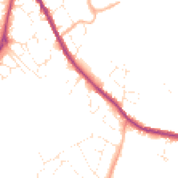 Daytime road noise heatmap for SN11 0AW