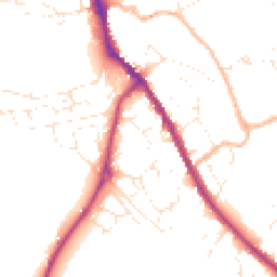 Daytime road noise heatmap for SN11 0BQ