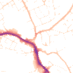 Daytime road noise heatmap for SN11 0BZ