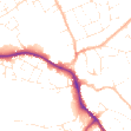 Daytime road noise heatmap for SN11 0DD