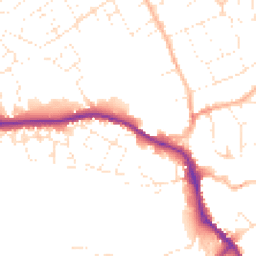 Daytime road noise heatmap for SN11 0DG