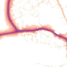 Daytime road noise heatmap for SN11 0DN