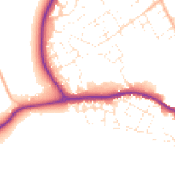 Daytime road noise heatmap for SN11 0DT