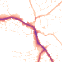 Daytime road noise heatmap for SN11 0DU