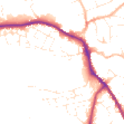 Daytime road noise heatmap for SN11 0DY