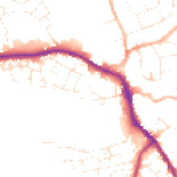 Daytime road noise heatmap for SN11 0EA